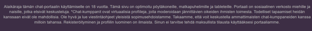 Jalkapuolella on tarkasti luettava, että siellä on vääriä profiileja.