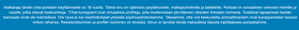 FlirtMe Arvostelu: Sama Vanha Huijaus, Uusi Nimi Alareunassa on tunnustus siitä, että kyseessä ovat väärennetyt profiilit.