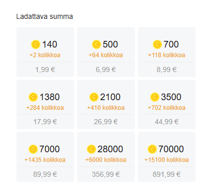 Paljonko LiveMe maksaa hinta