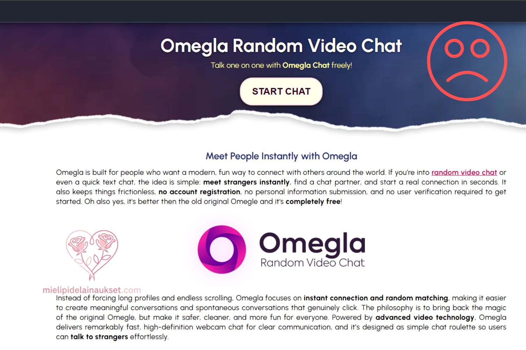 Omegla.chat: Omeglen manttelinperijä vai kallis miina? omegla chat huijaus