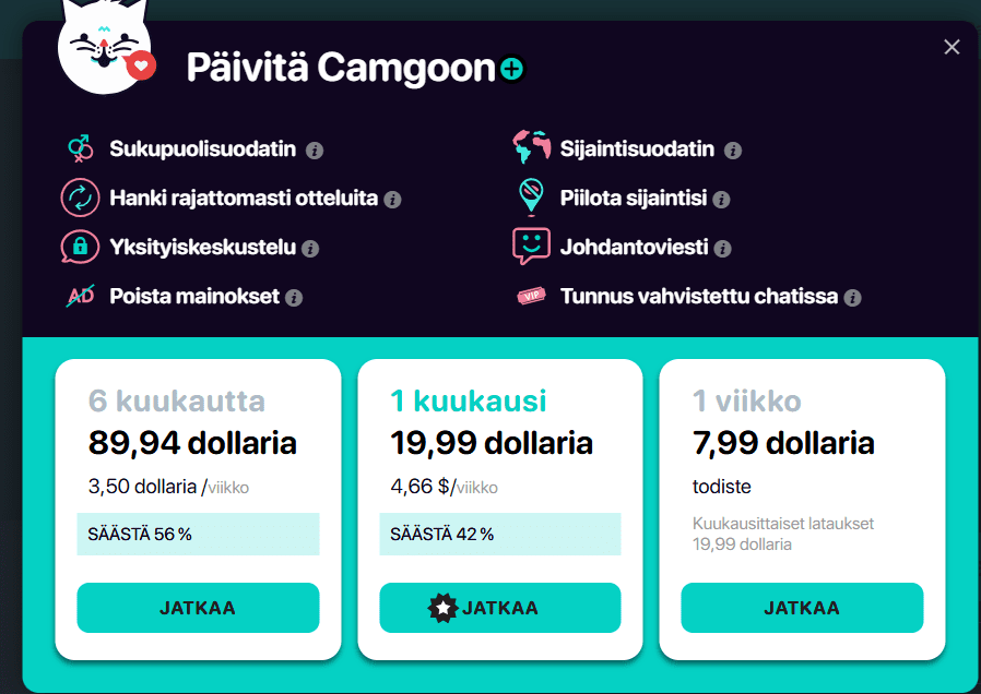 Camgo-arvostelu: Satunnaista rakkautta vai pelkkä kallis ja ennalta nauhoitettu videolooppi?