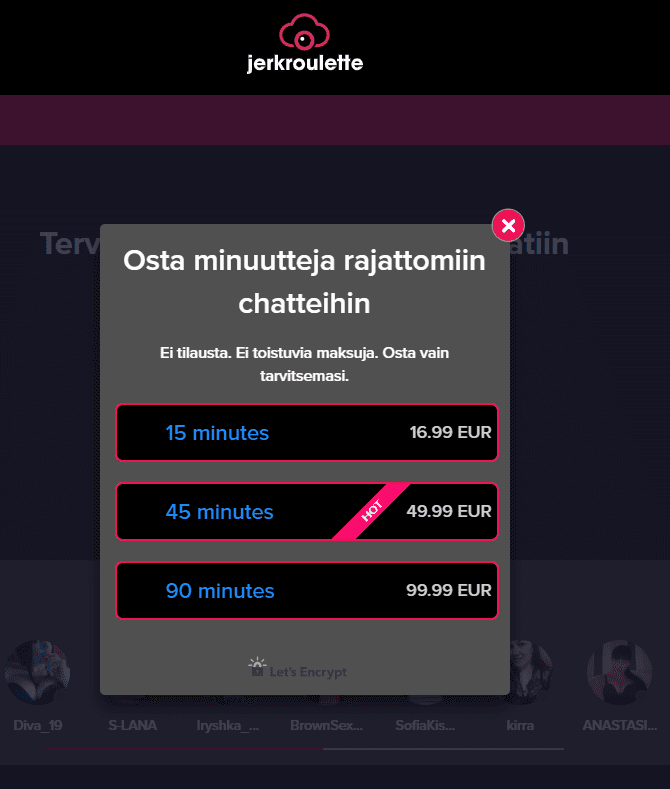 JerkRoulette: Ruletti, jossa lompakkosi häviää aina Paljonko JerkRoulette maksaa hinta