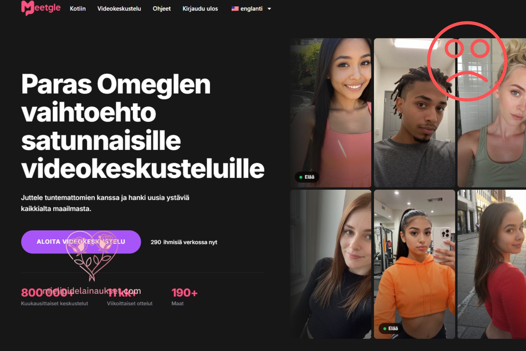 Meetgle paljaana: "Uusi Omegle" onkin vain itsensäpaljastajien ruletti ja ovela affiliate-ansa meetgle huijaus