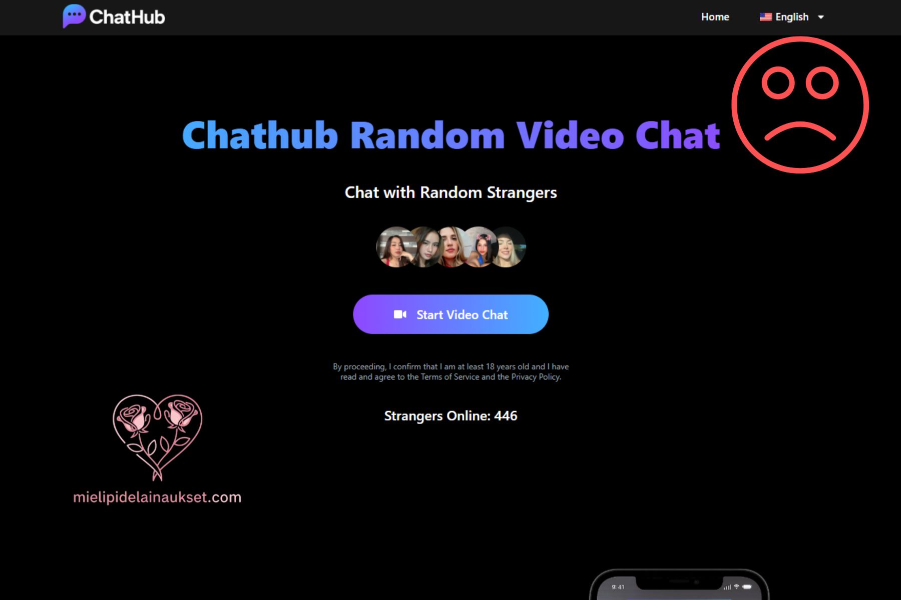 Suoraa puhetta: Chathub.tv on pelkkä pohjaton kaivo täynnä videoluuppeja ja huijauksia chathub huijaus