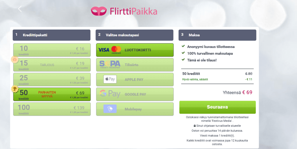 FlirttiPaikka arvostelu: Huijaus vai aito deittisivusto? Kuinka paljon FlirttiPaikka maksaa?