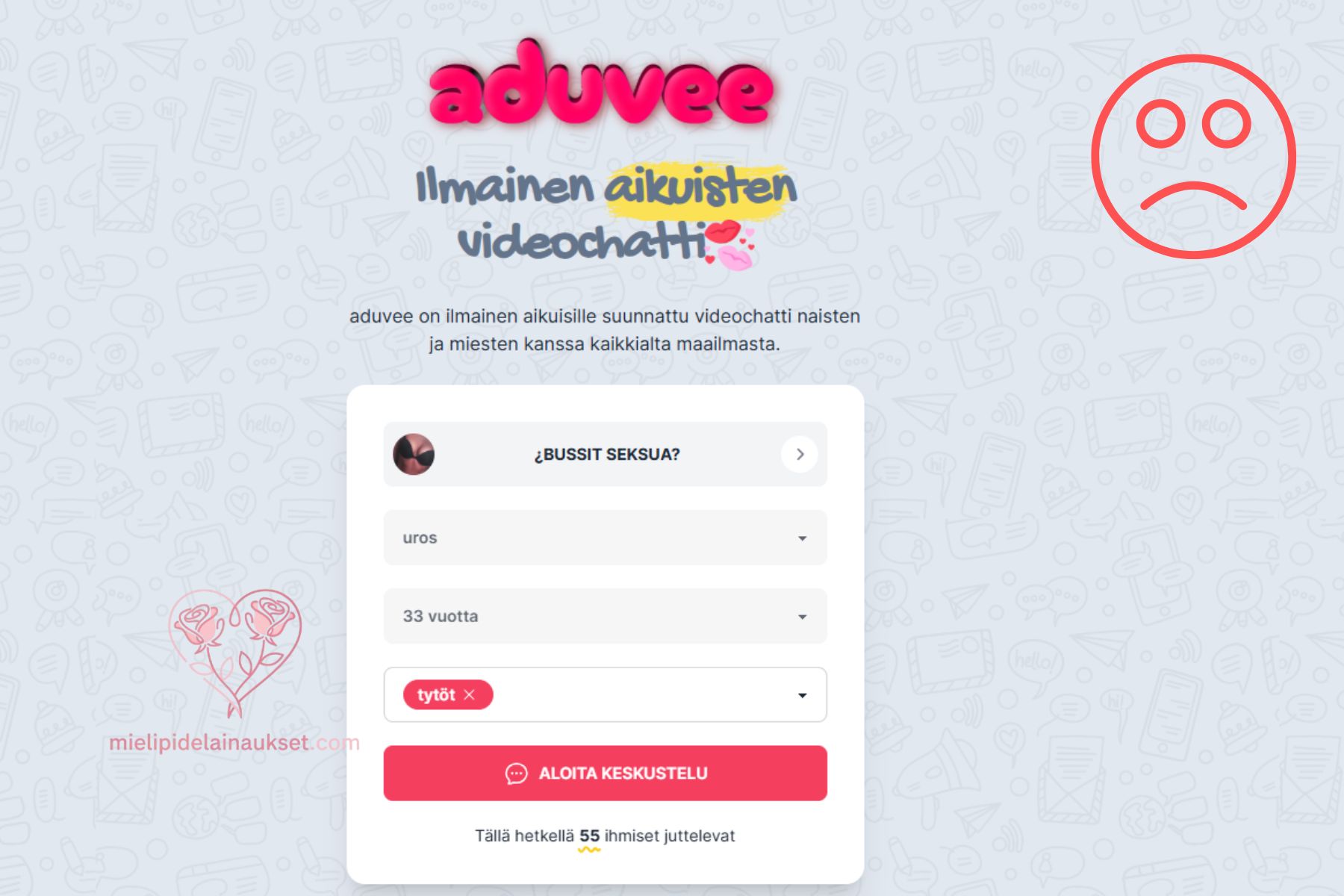 Aduvee: Ilmainen aikuisten videochat vai törkeä rahastusansa samasta verkostosta? aduvee huijaus
