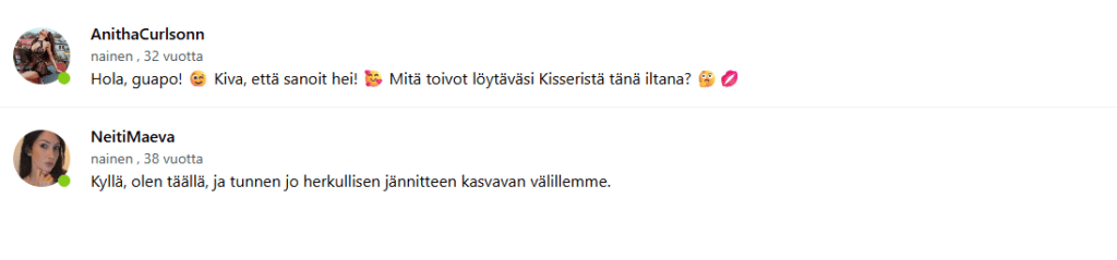 Kisser testissä: Maailman suurin ilmainen seksichat vai pelkkä feikkijonoilla ohjailtu rahastusansa? Automaattiset pikaviestit tekaistuilta profiileilta kisser